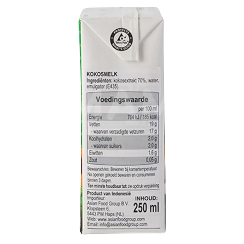 AROY-D Bio Kokosmilch 250ML - Image 2