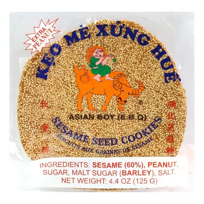 ASIAN BOY Sesame Seed Cookies Soft Flat 125G