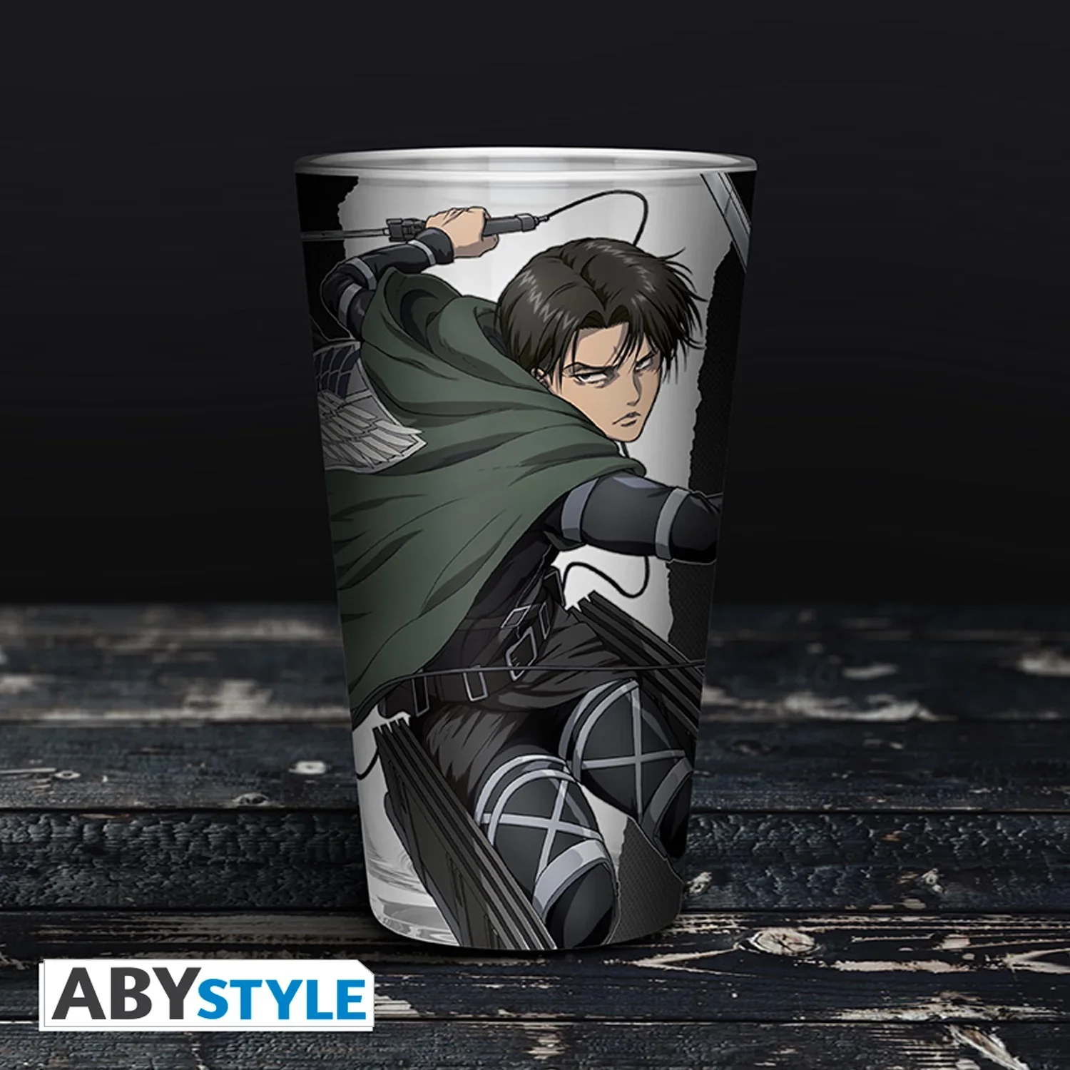 ATTACK ON TITAN Large Glass Levi S4 400ML - Image 4