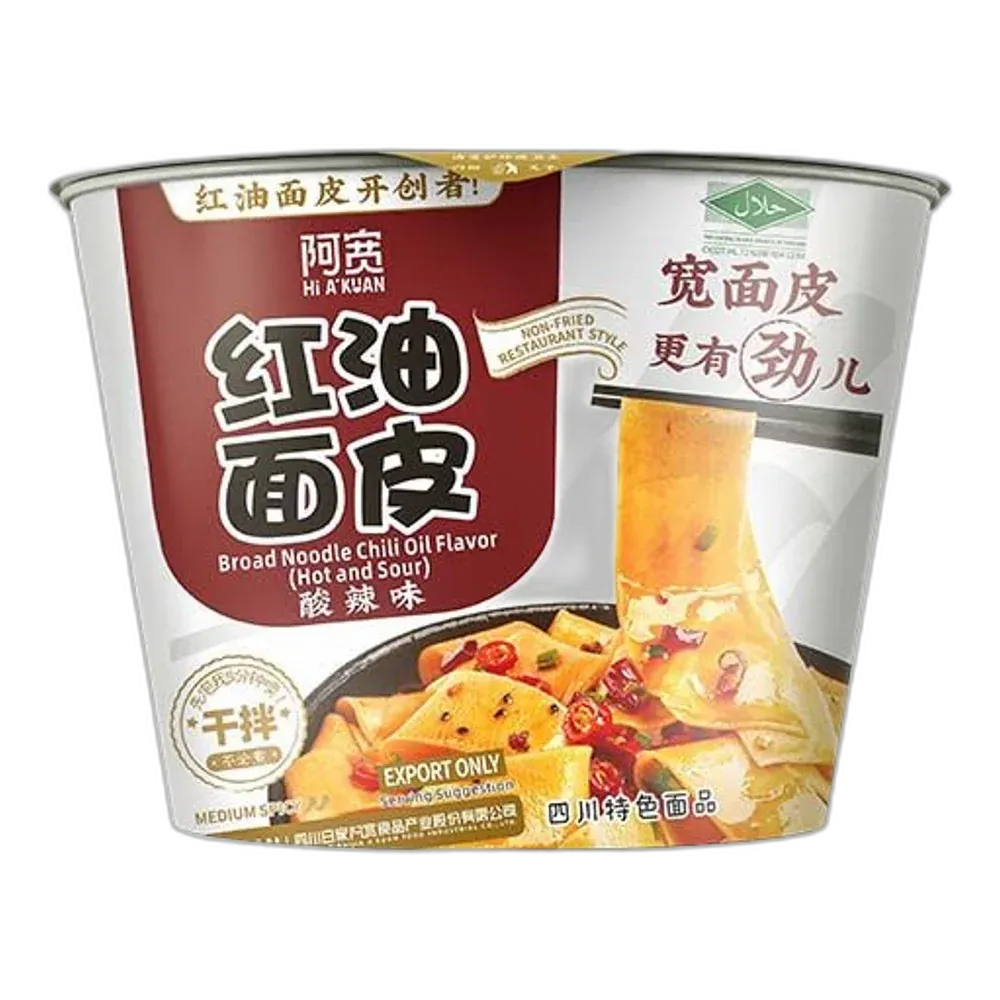 BAIJIA Broad Noodle Chili Fl. HotandSour Bowl 115G