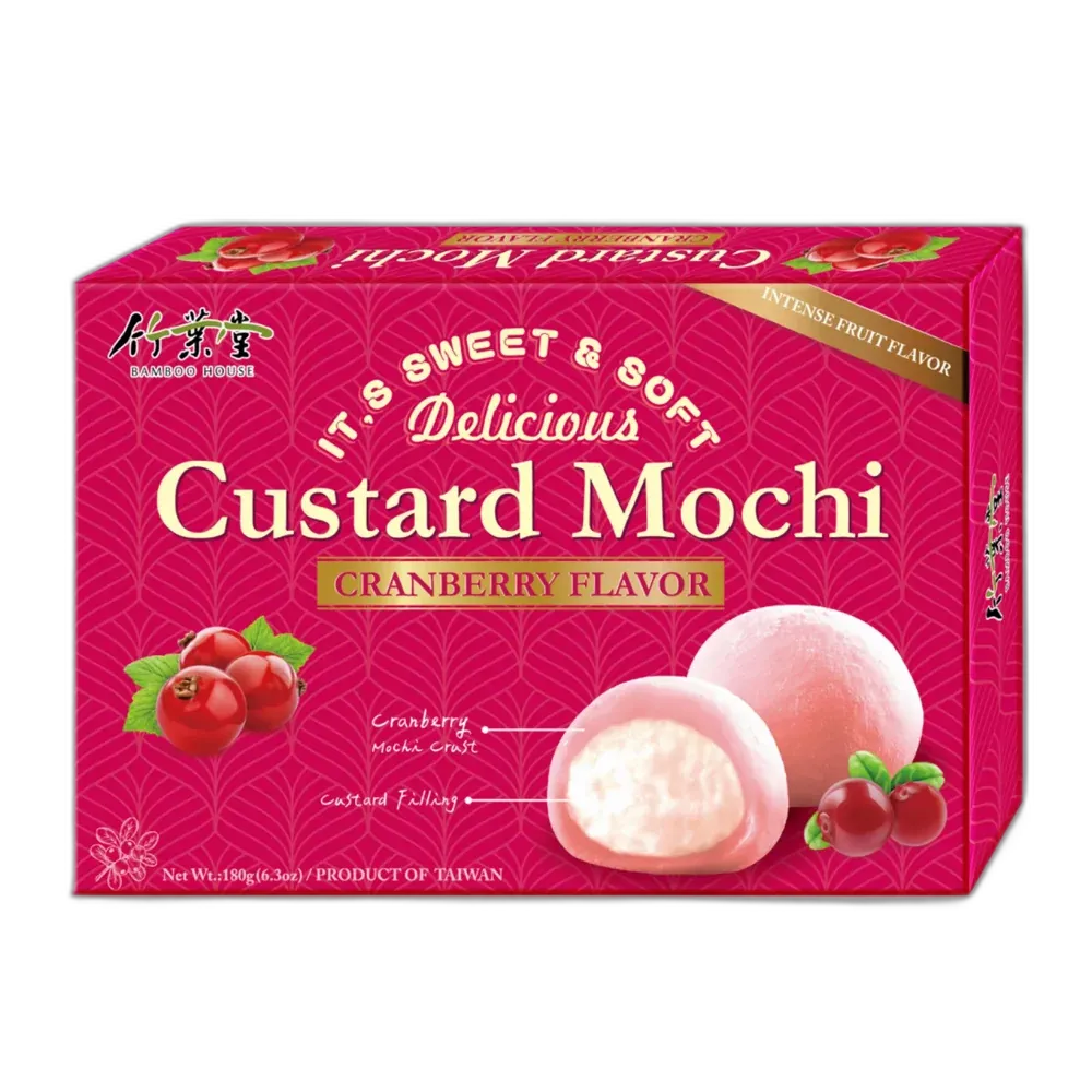 BAMBOO HOUSE Mochi Custard Cranberry 180G