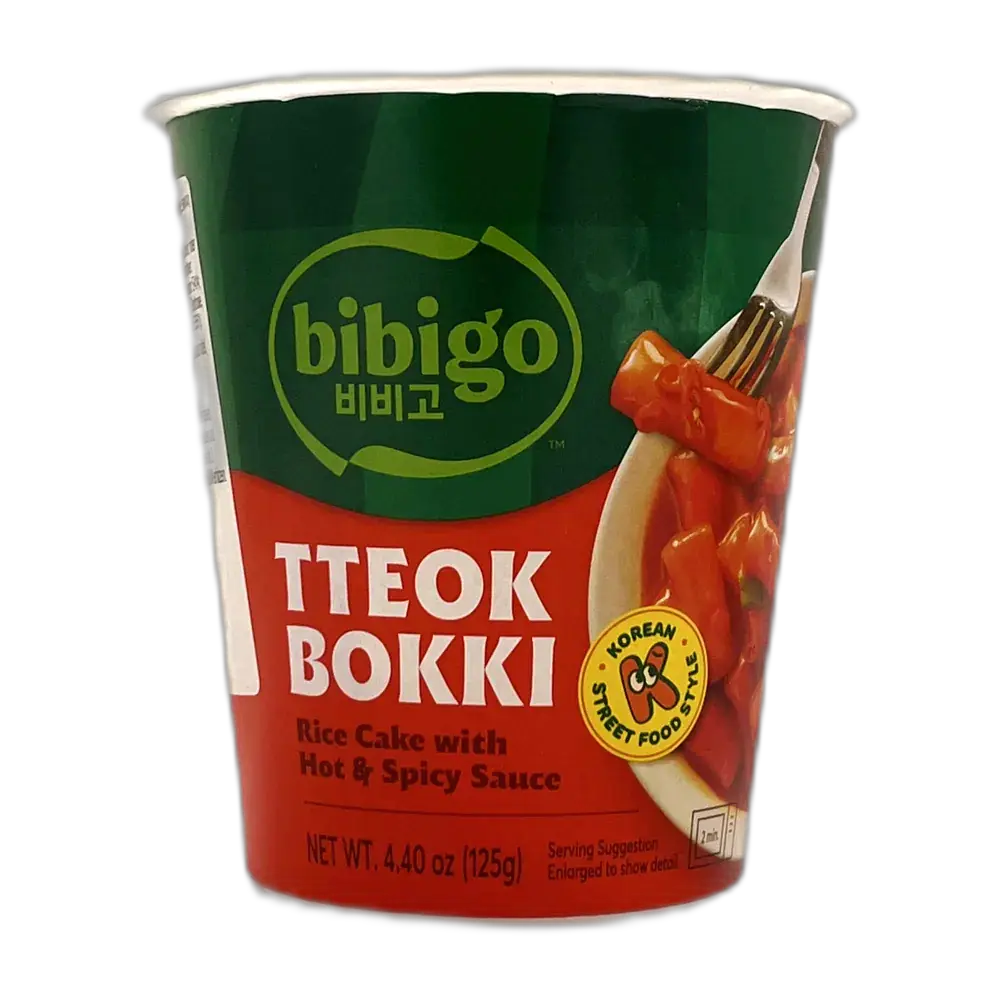 BIBIGO Tteokbokki Mit Hot & Spicy Sauce 125G