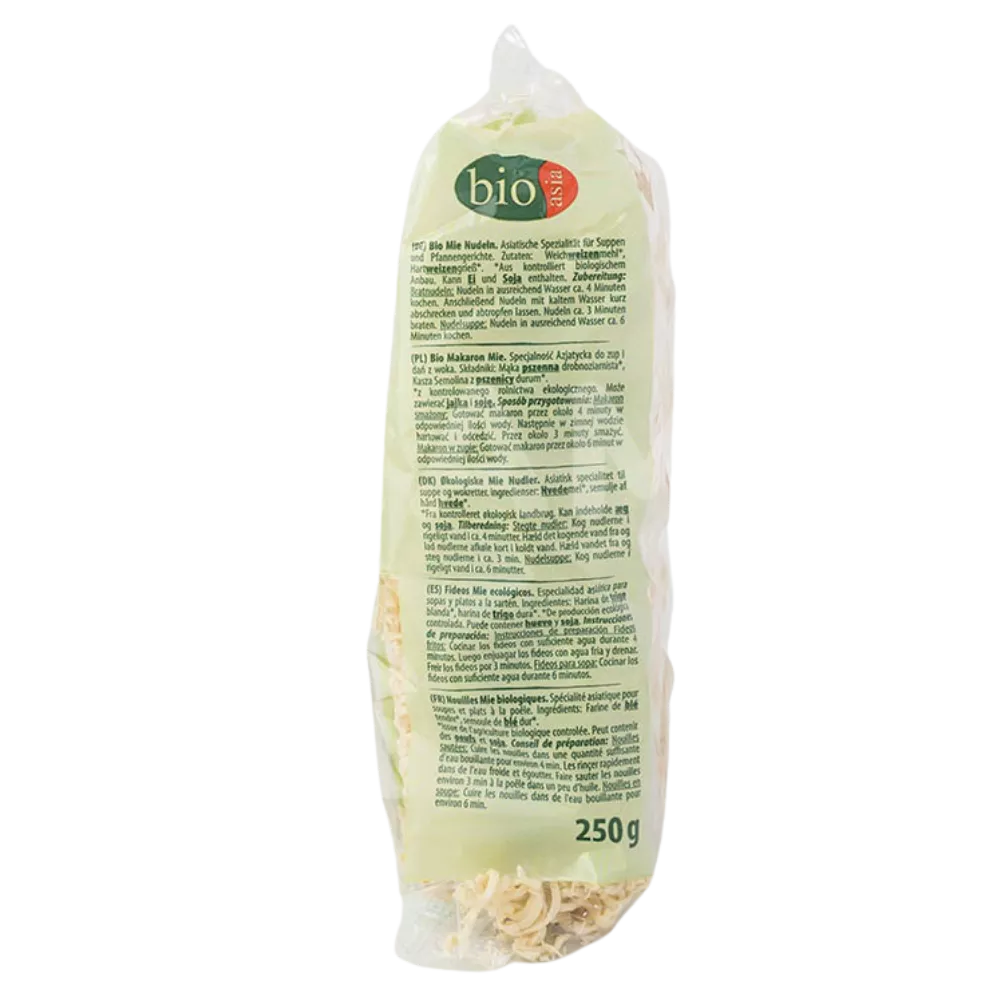 BIOASIA Organic MIE Noodles 250G - Image 2