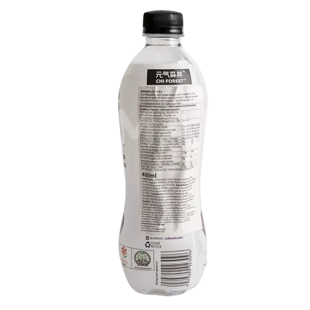 CHI FOREST Sprudelwasser Grape 480ML - Image 2