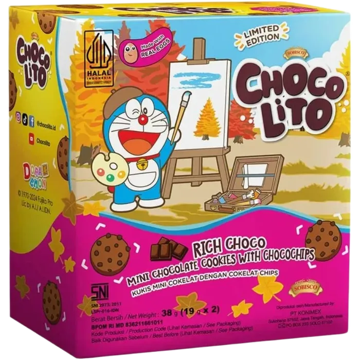 CHOCOLITO Doraemon Rich Choco Chocochips 38G