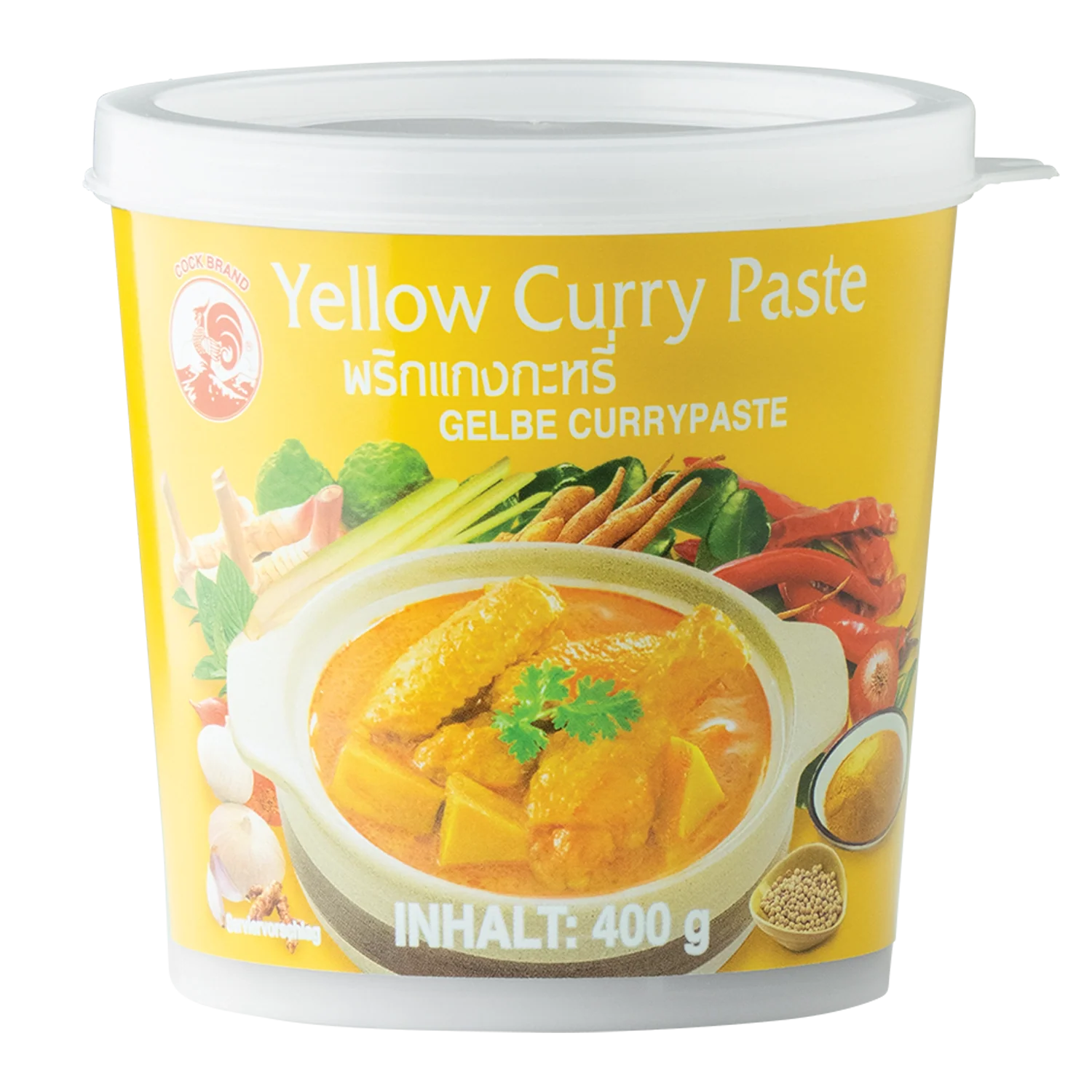 COCK BRAND Gelbe Curry Paste 400G