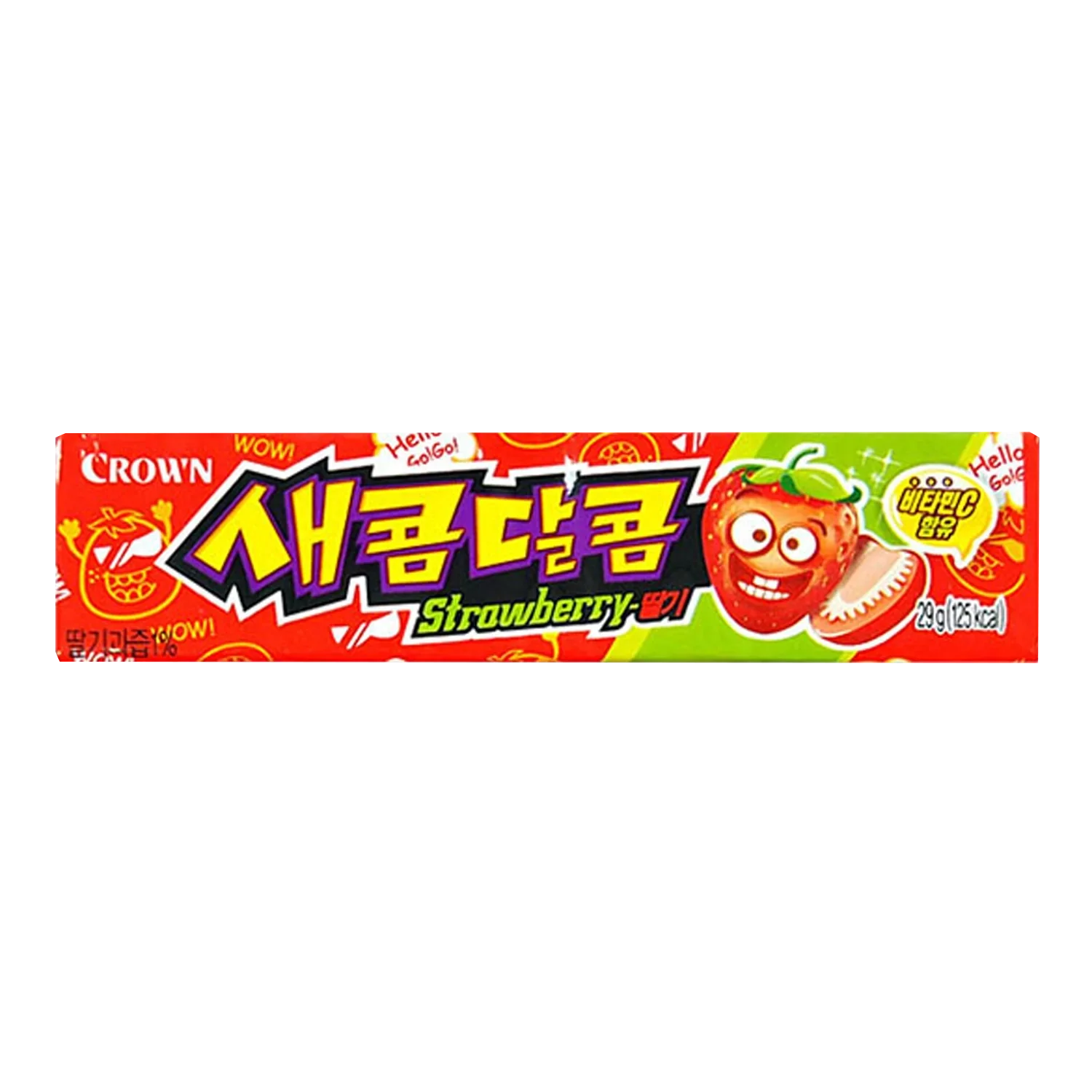 CROWN Kaubonbon Erdbeere 29G