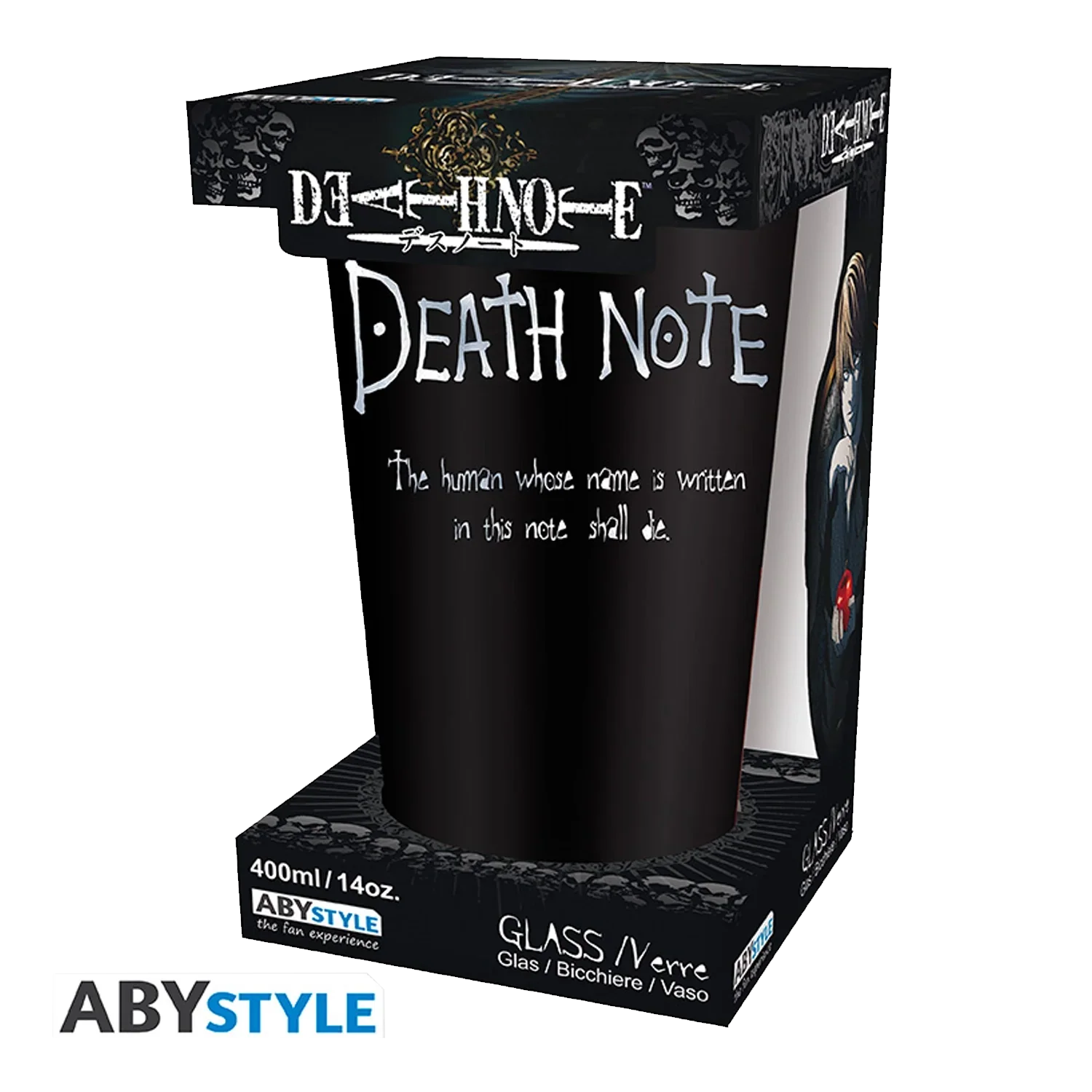 DEATH NOTE Large Glass Ryuk 400ML - Image 3