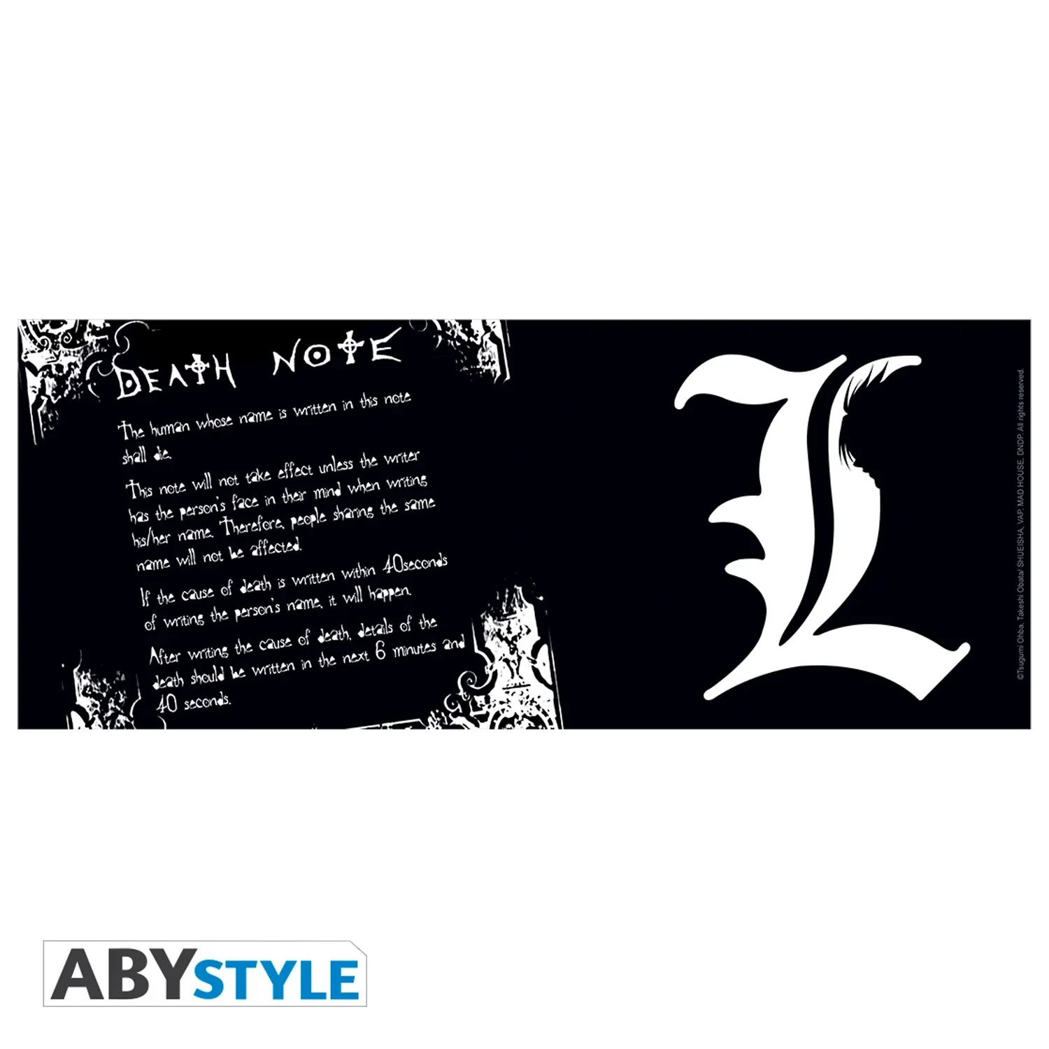 DEATH NOTE Mug 320ML L & Rules - Image 3