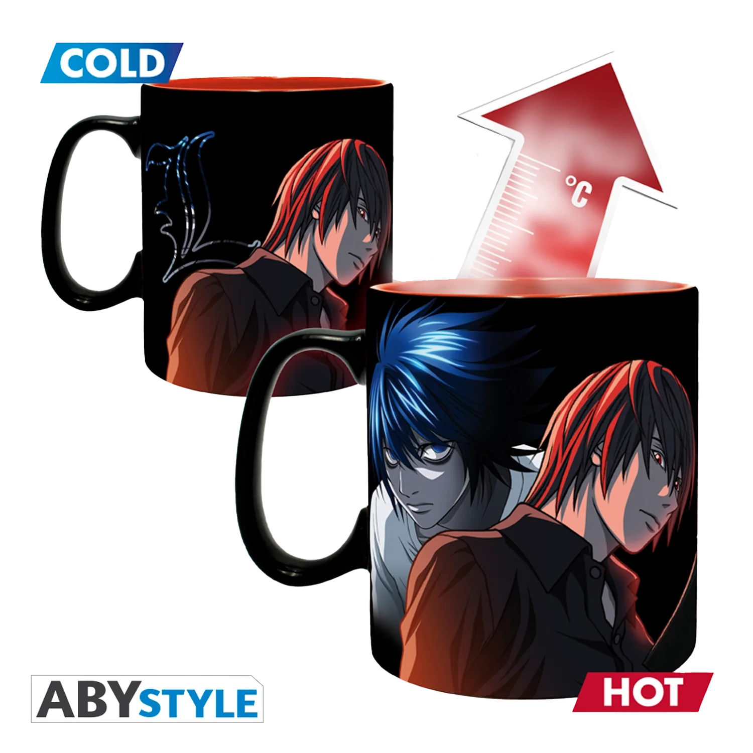 DEATH NOTE Mug Heat Change Kira&Ryuk 460ml - Image 2