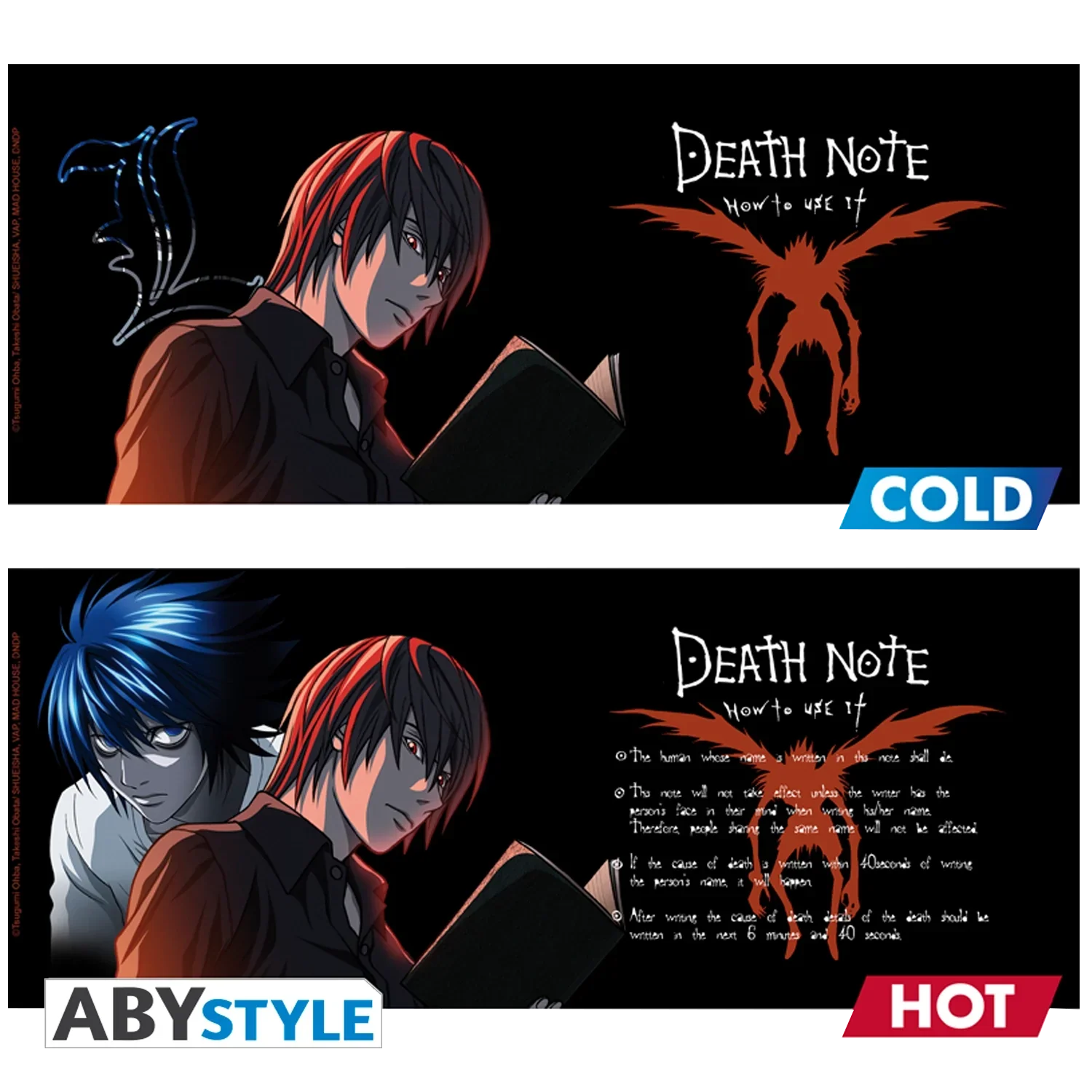 DEATH NOTE Mug Heat Change Kira&Ryuk 460ml - Image 3