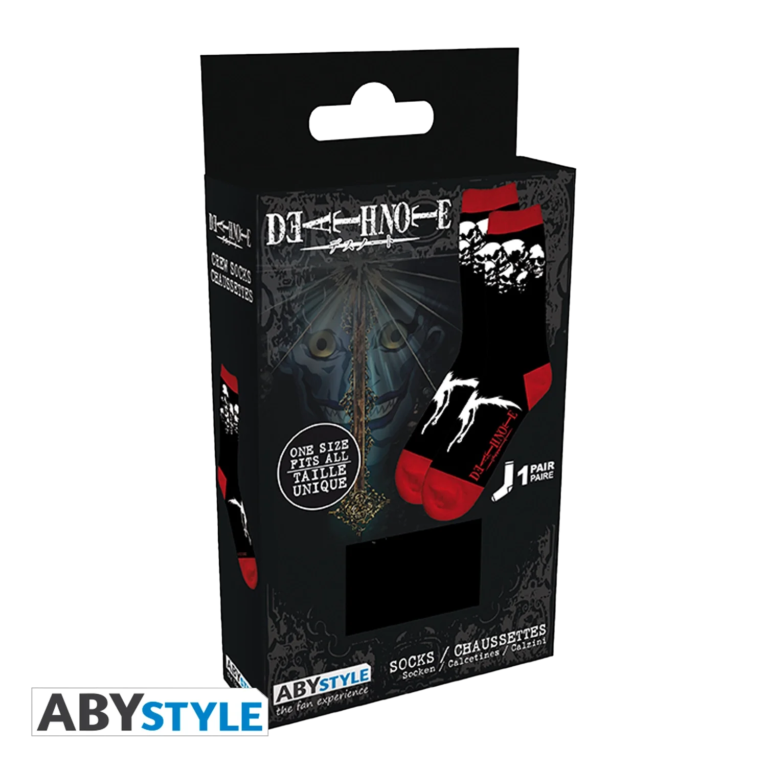 DEATH NOTE Socks Black Ryuk - Image 2