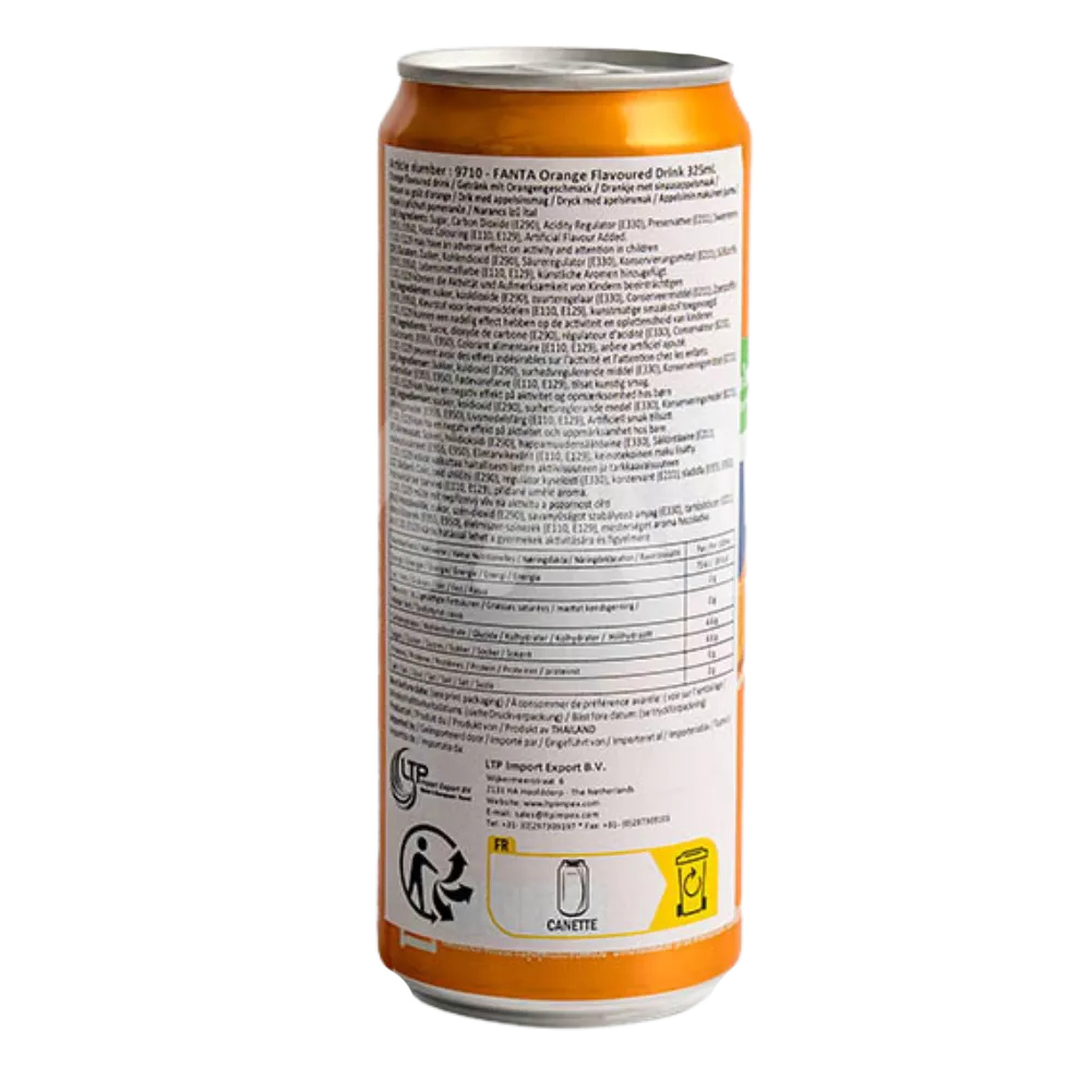 FANTA (Thai) Orange 325ML - Image 2