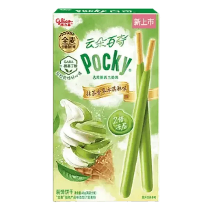 GLICO Pocky Matcha mit Vanilleeis 48g