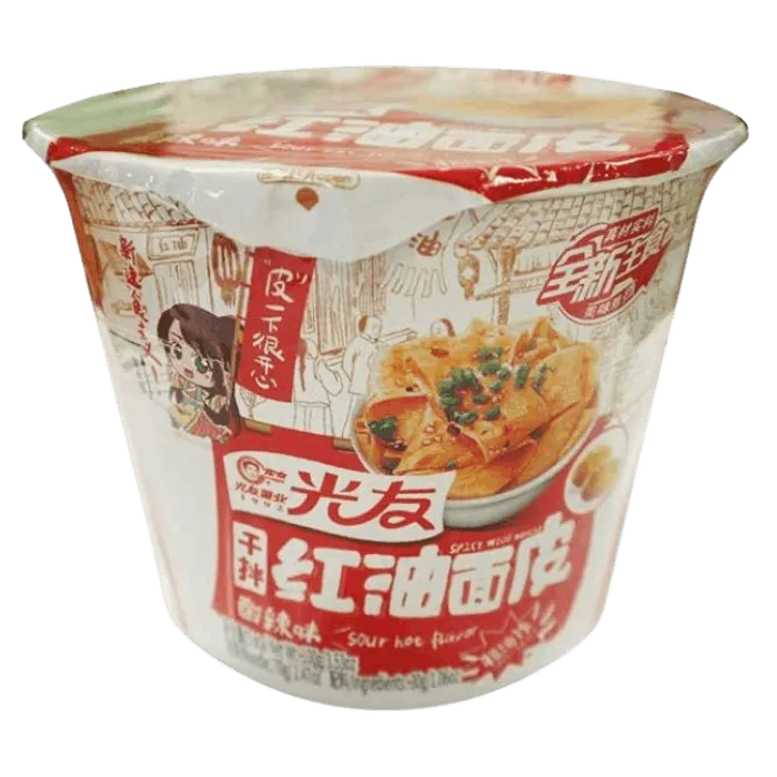 GY Spicy Wide Noodle Hot Sour  Bowl 110G