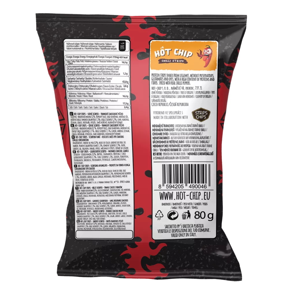 HOT CHIP Chilli Strips Smoked Scorpio 80G - Image 2