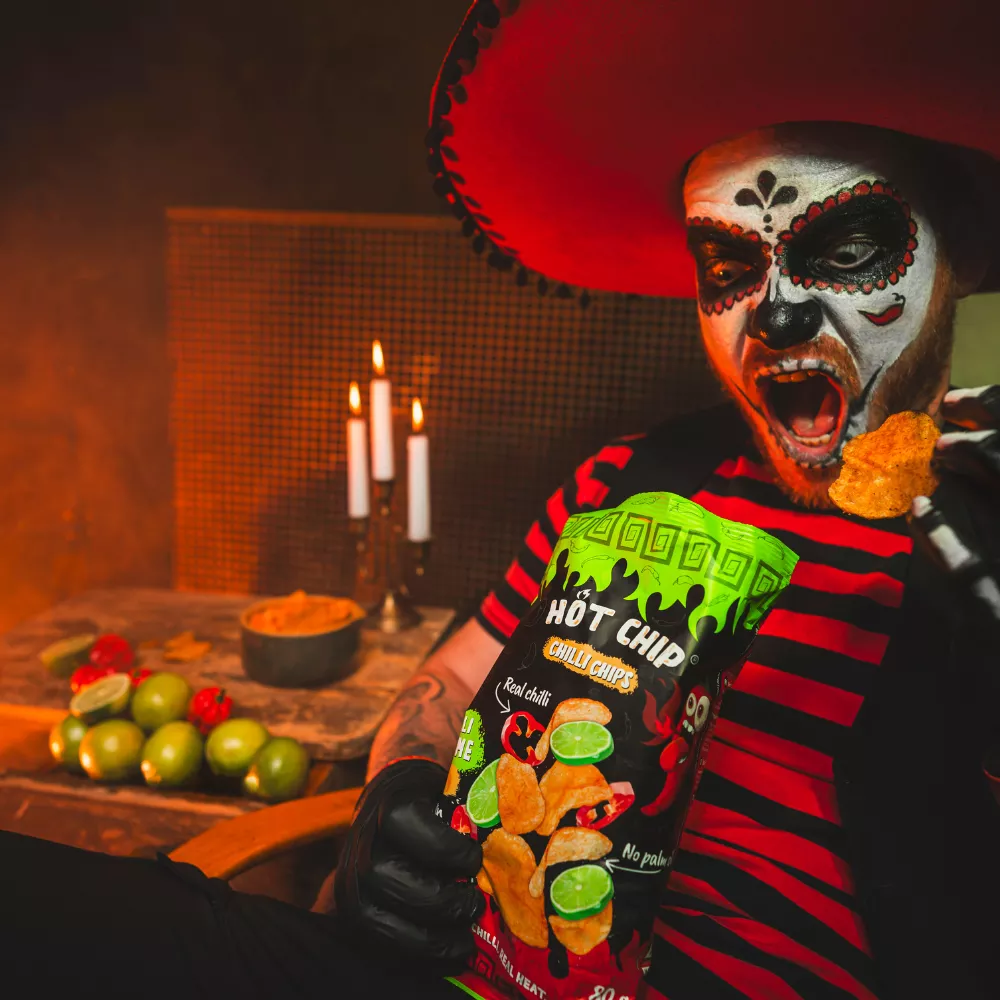 HOT CHIP Kartoffelchips Chilli & Limette 80G - Image 4
