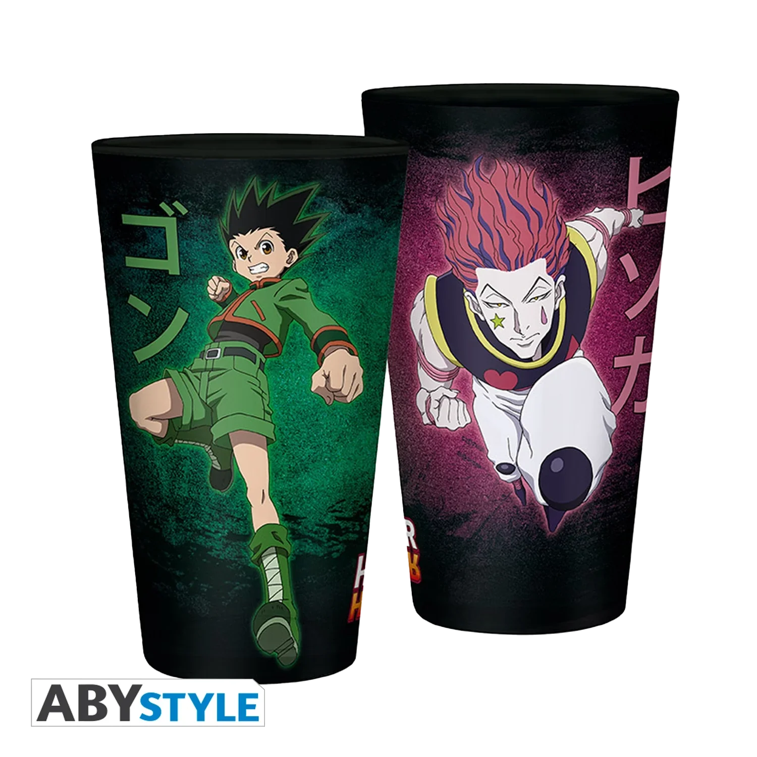 HUNTER X HUNTER Large Glass Gon vs Hisoka 400ML - Image 2