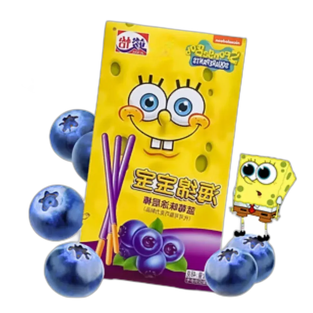 JUNYI Spongebob Blueberry Chocolate Bar Flavor 48G