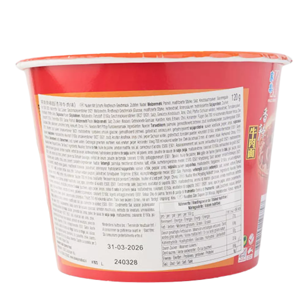 KAILO Instant Nudeln Rind Scharf Bowl 120G - Image 2