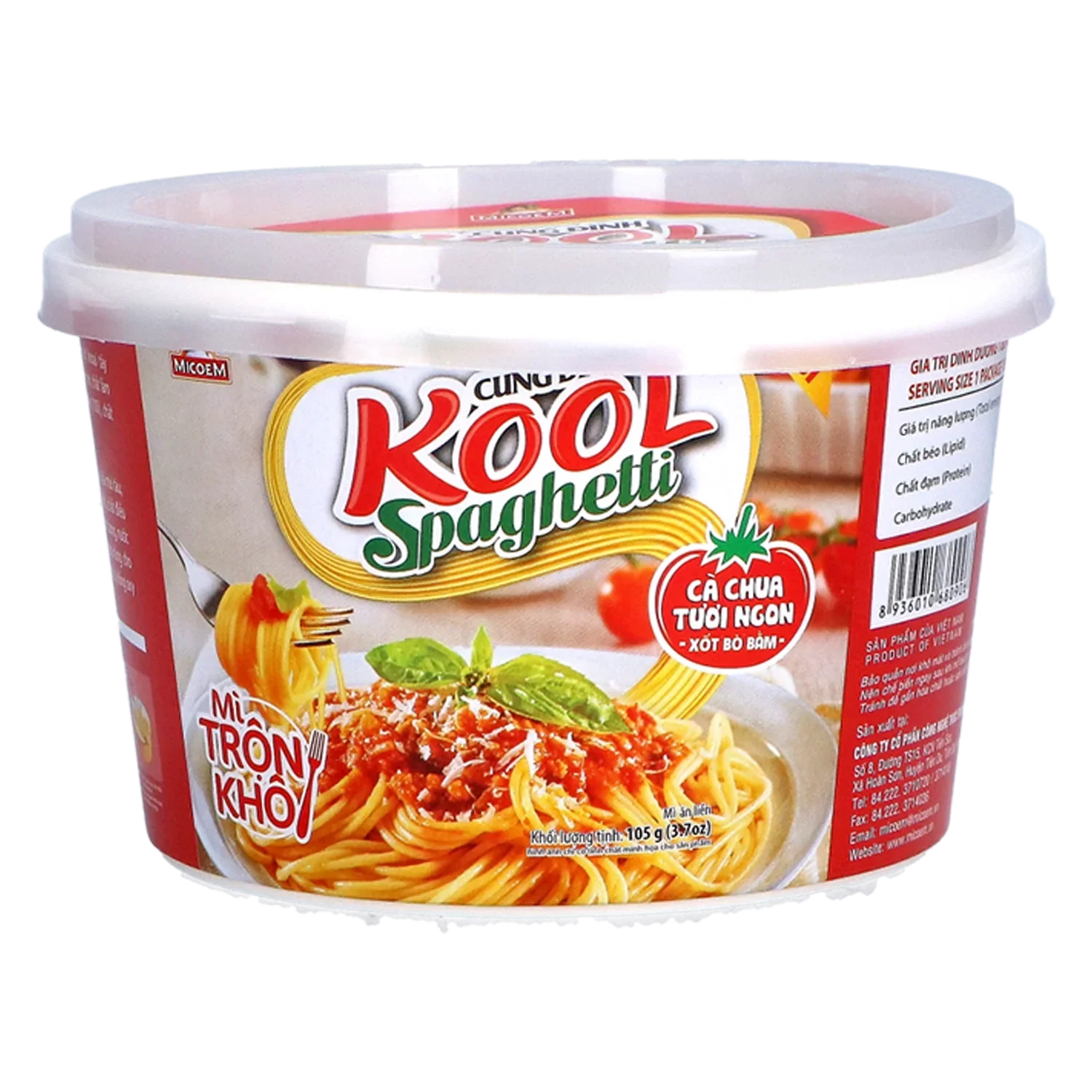 KOOL Inst. Noodle Spagetti Cup 105G