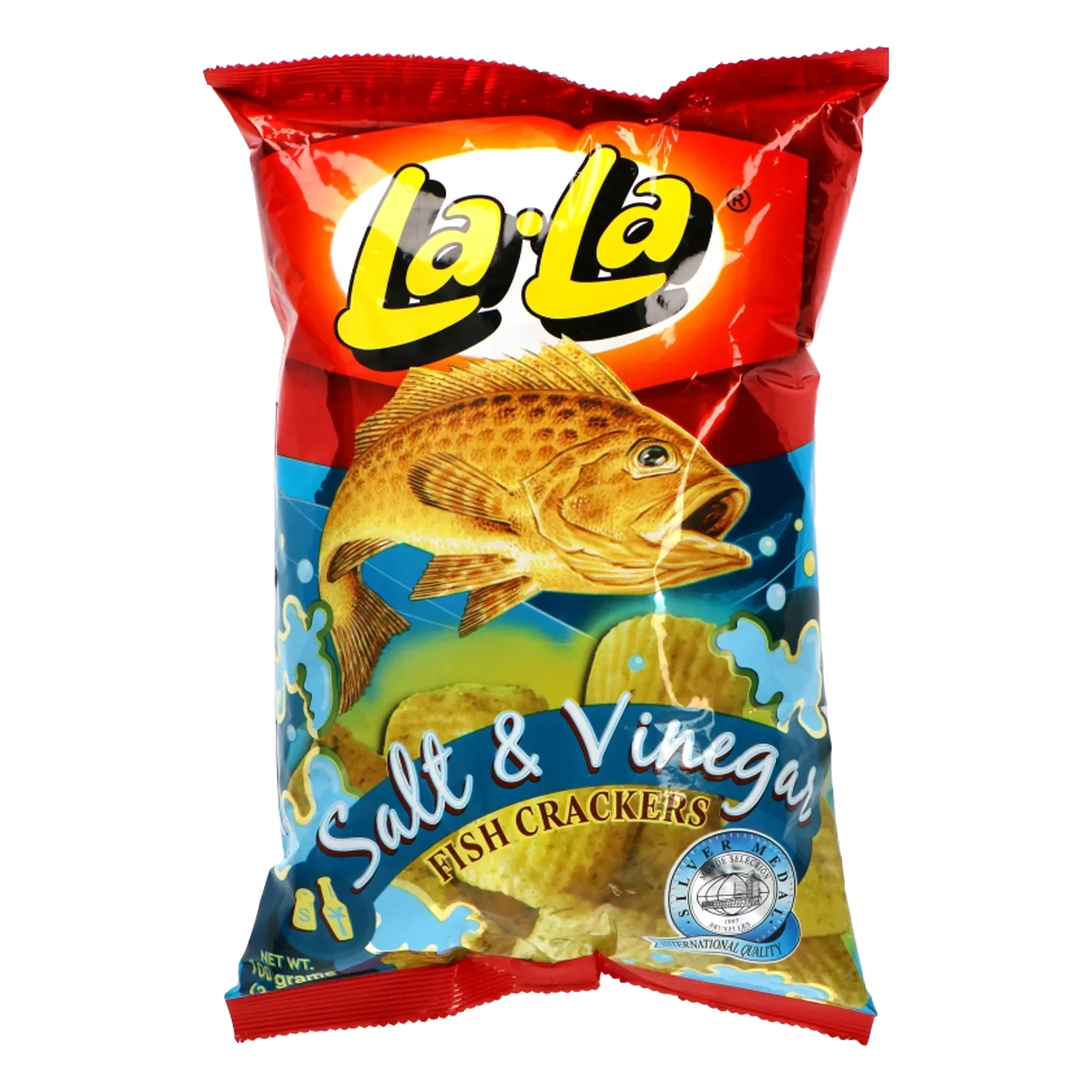 LA LA Fish Crackers 100G Fischchips Salt&Vinegar