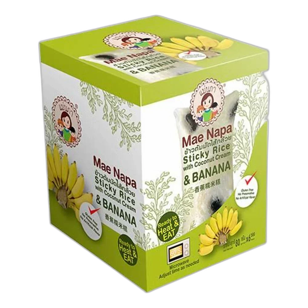 MAE NAPA Steamed Sticky Rice Cake Coco&Banana 80G