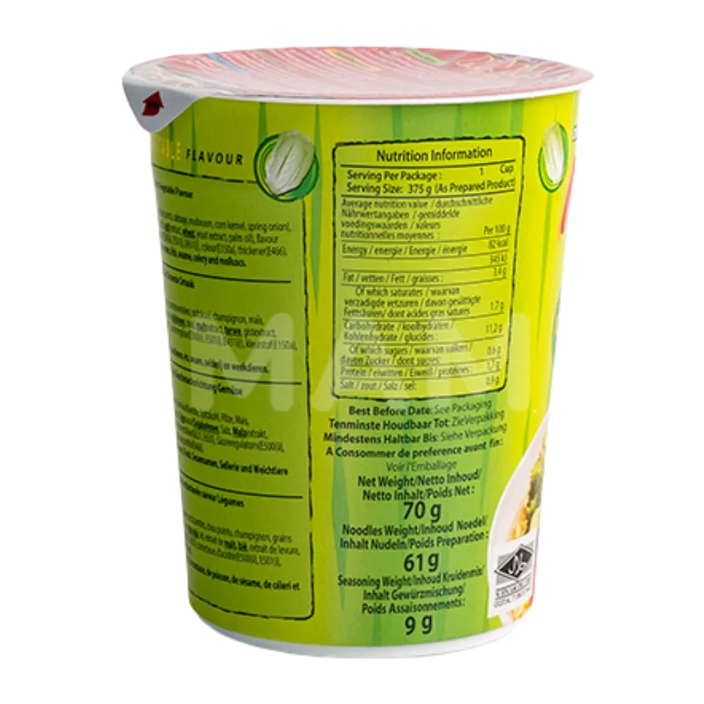 MAMA Instant Nudeln Gemüse Veggie Cup 70G - Image 2