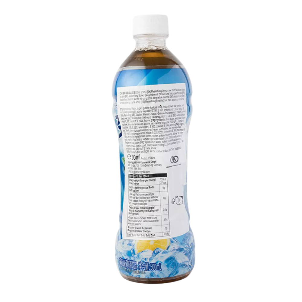MASTER KONG Schwarztee Mit Minze 500ML - Image 2