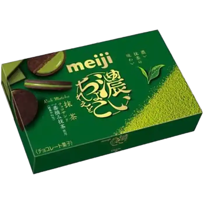 MEIJI Rich Chocolate Biskuit Matcha 96G