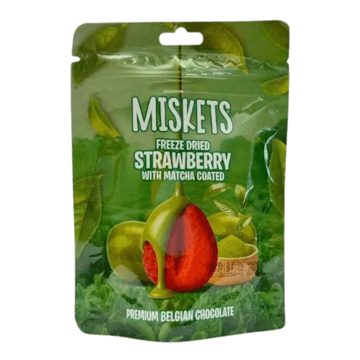 MISKETS Erdbeeren mit Matcha überzogen 80g
