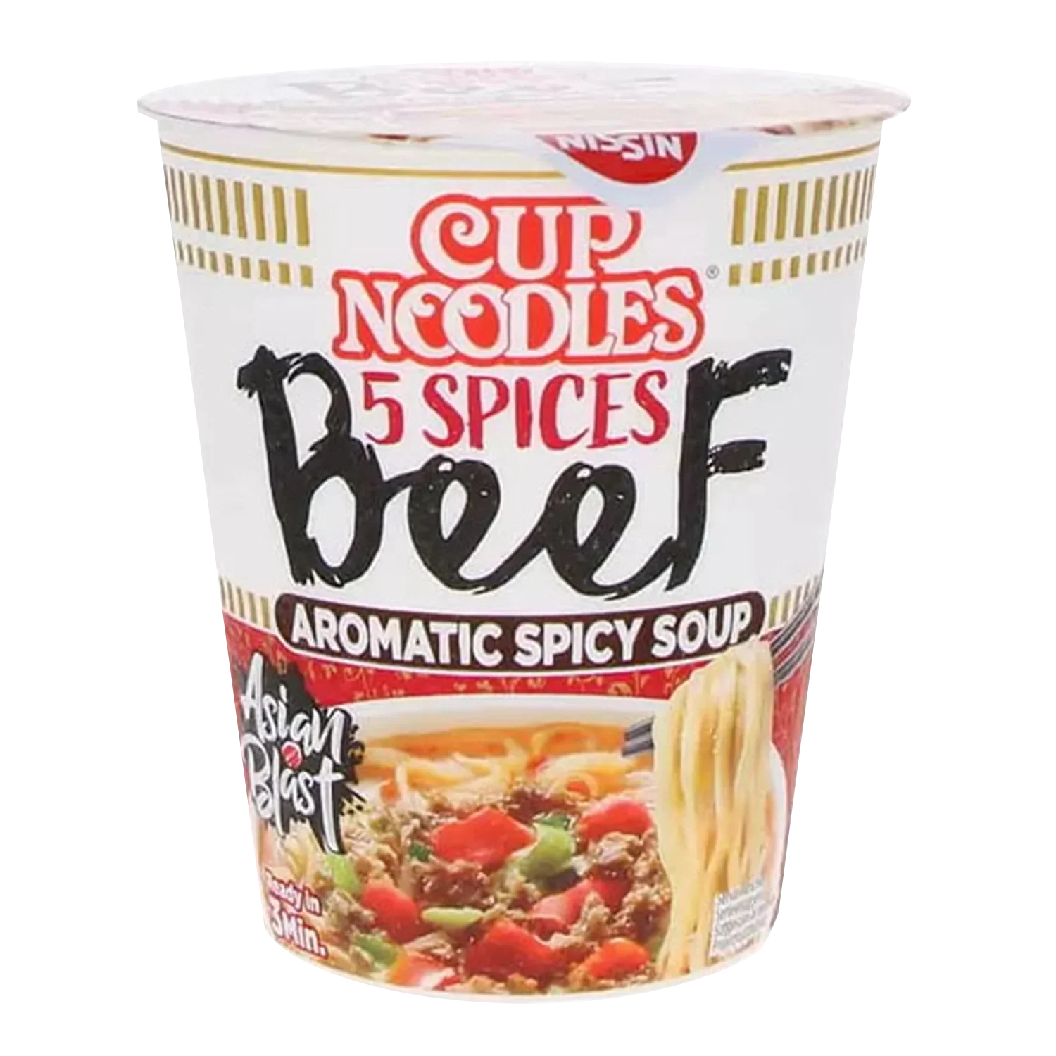 NISSIN Cup Noodle 5 Spices Beef 67G