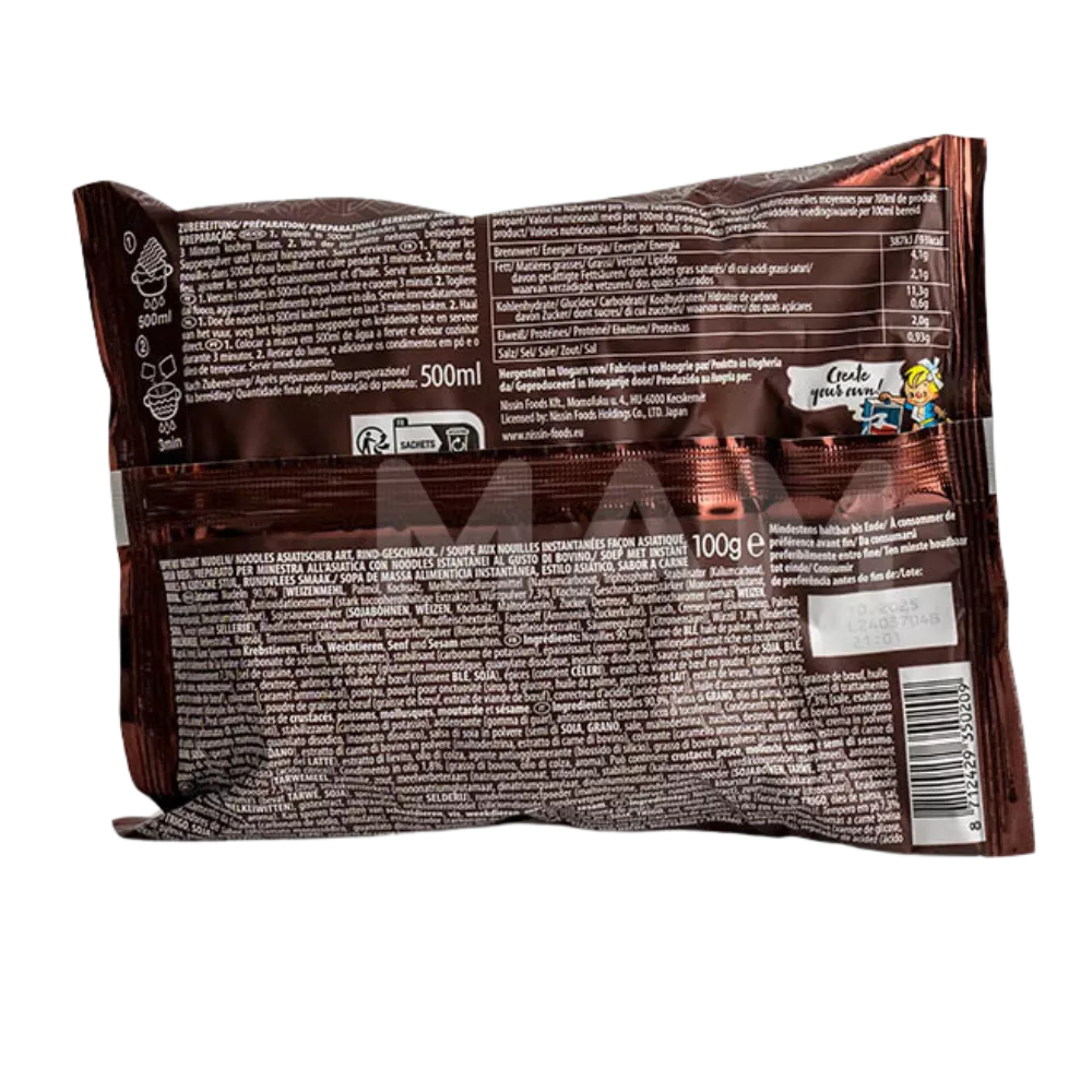 NISSIN Demae Ramen Beef 100G - Image 2