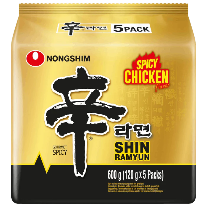 NONGSHIM Instant Nudeln Shin Ramyun Hühnchen5X120