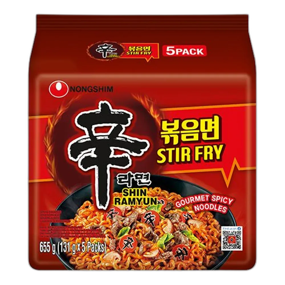 NONGSHIM Instant Nudeln Stir-Fry 5x131G
