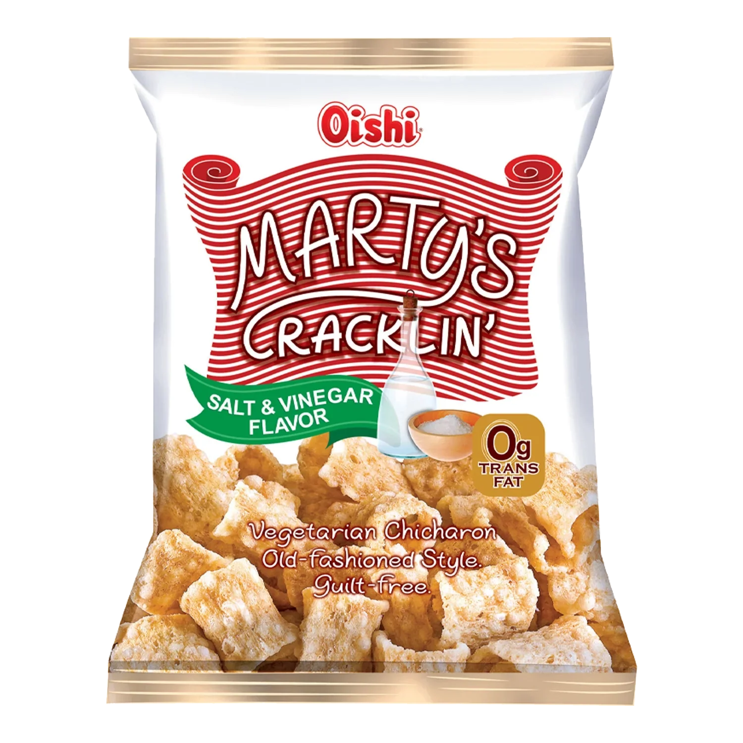 OISHI MARTY'S Crackling Salt&Vinegar Chicaron 90G