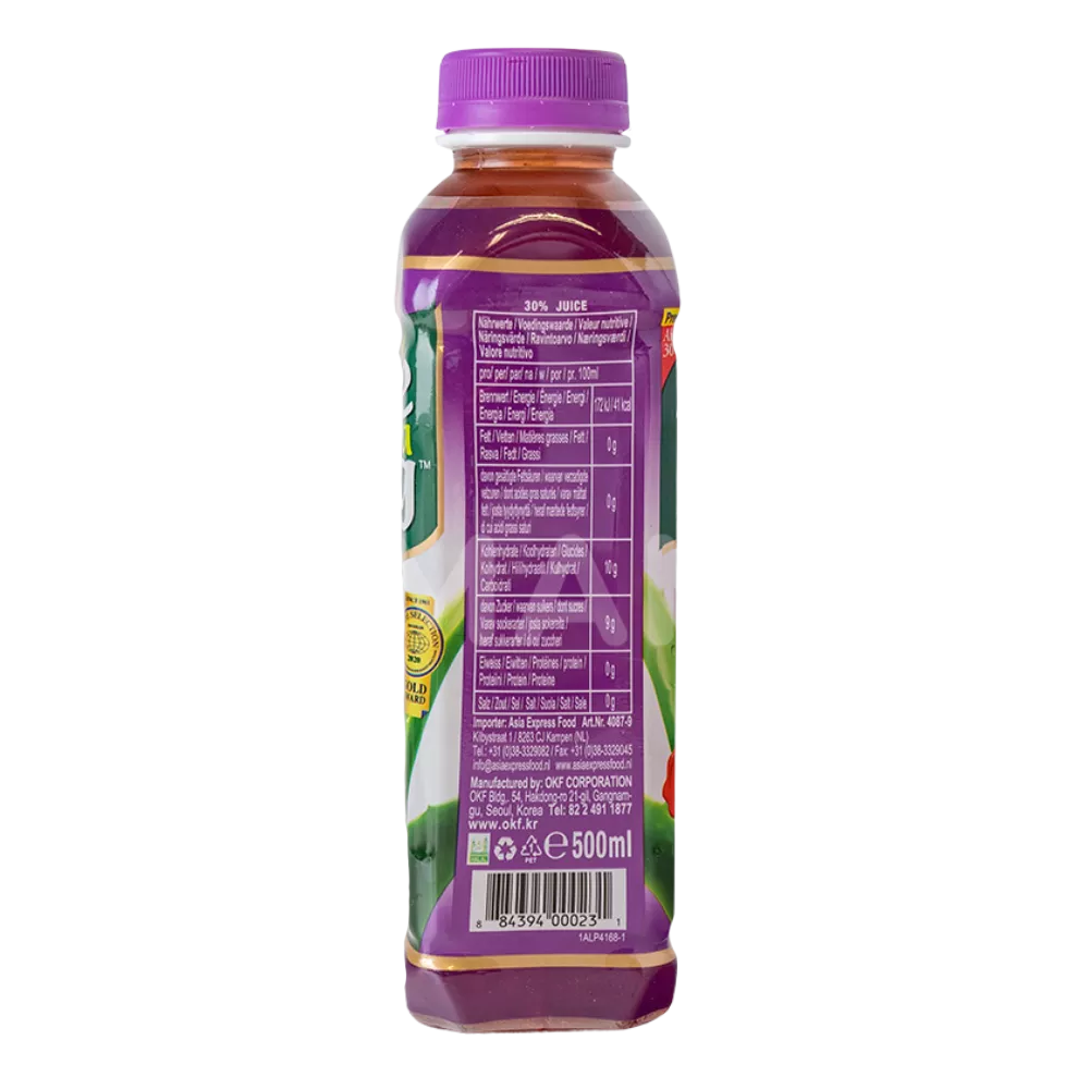 OKF Aloe Vera Getränk Traube 500ML - Image 2