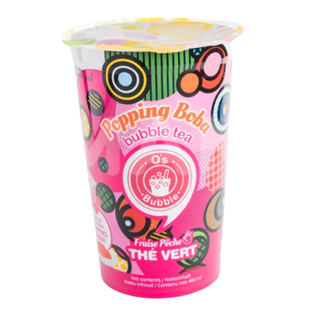 O'S Popping Boba Lychee Mango 2x480ML