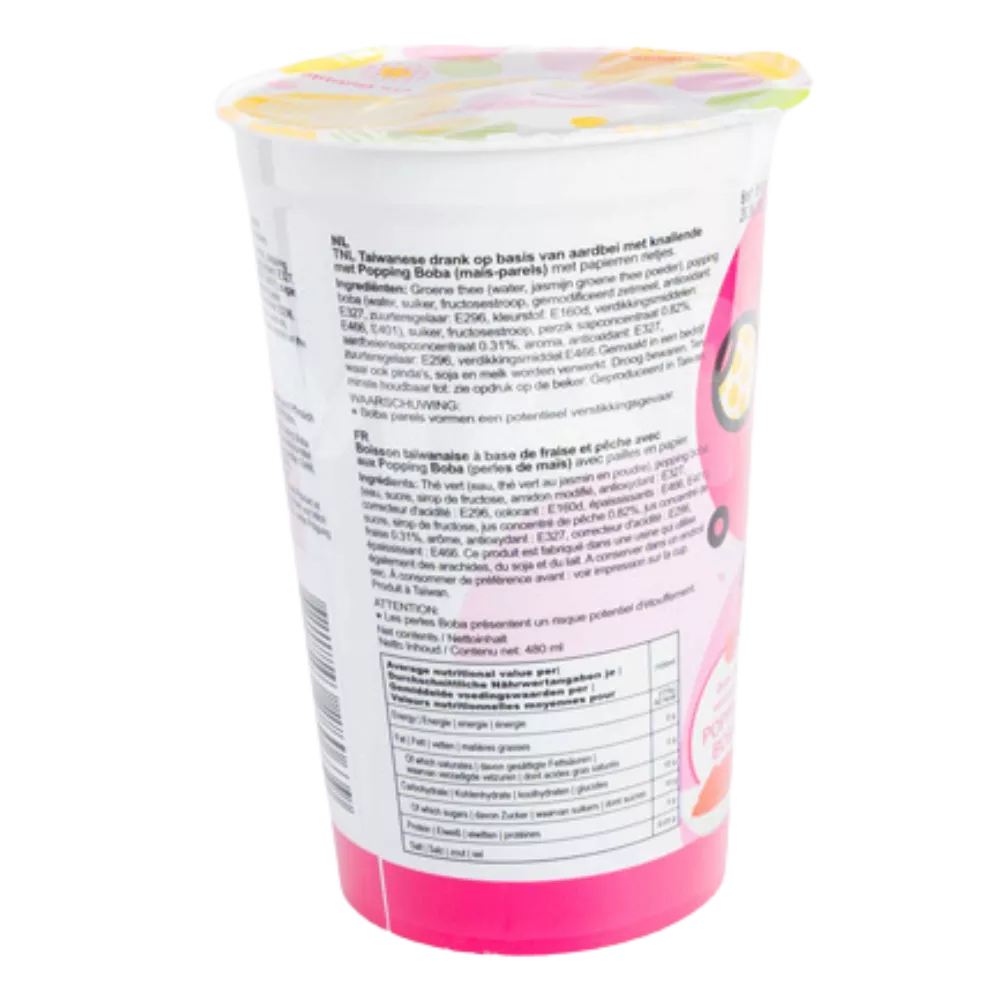 O'S Popping Boba Lychee Mango 2x480ML - Image 2