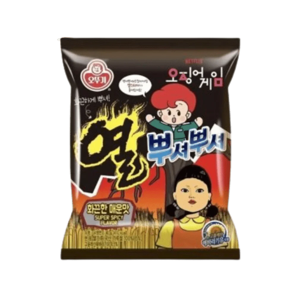 OTTOGI Squid Game Super Spicy Ramen Snack 90G