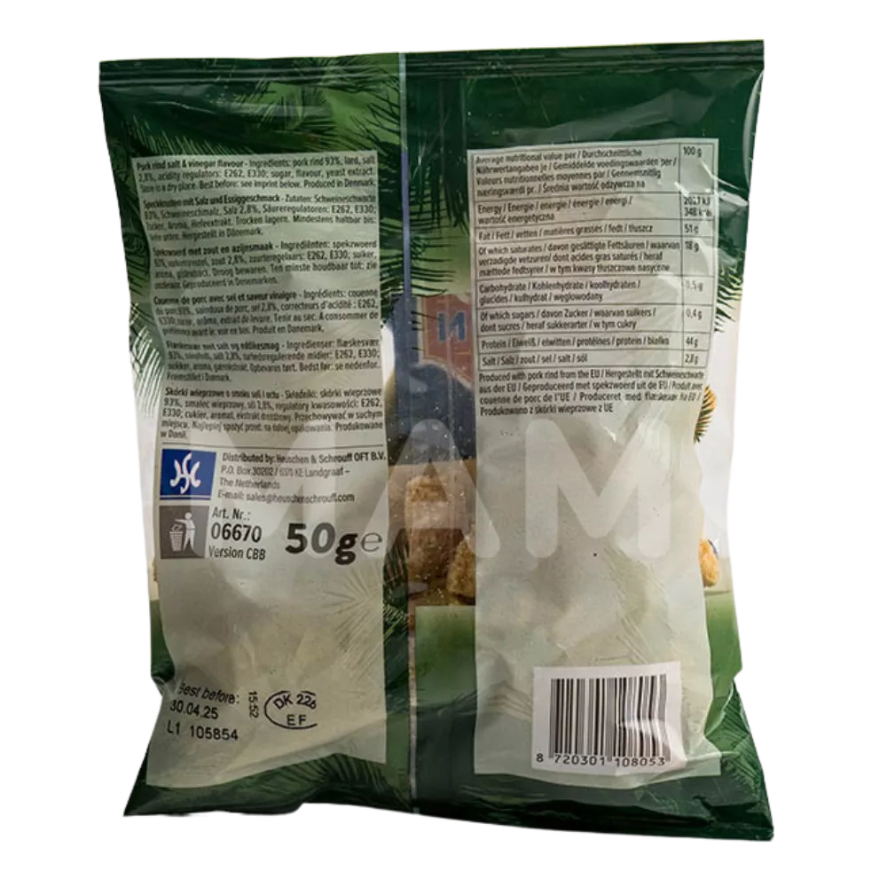 PINOY KITCHEN Chicharon Salt & Vinegar 50G - Image 2