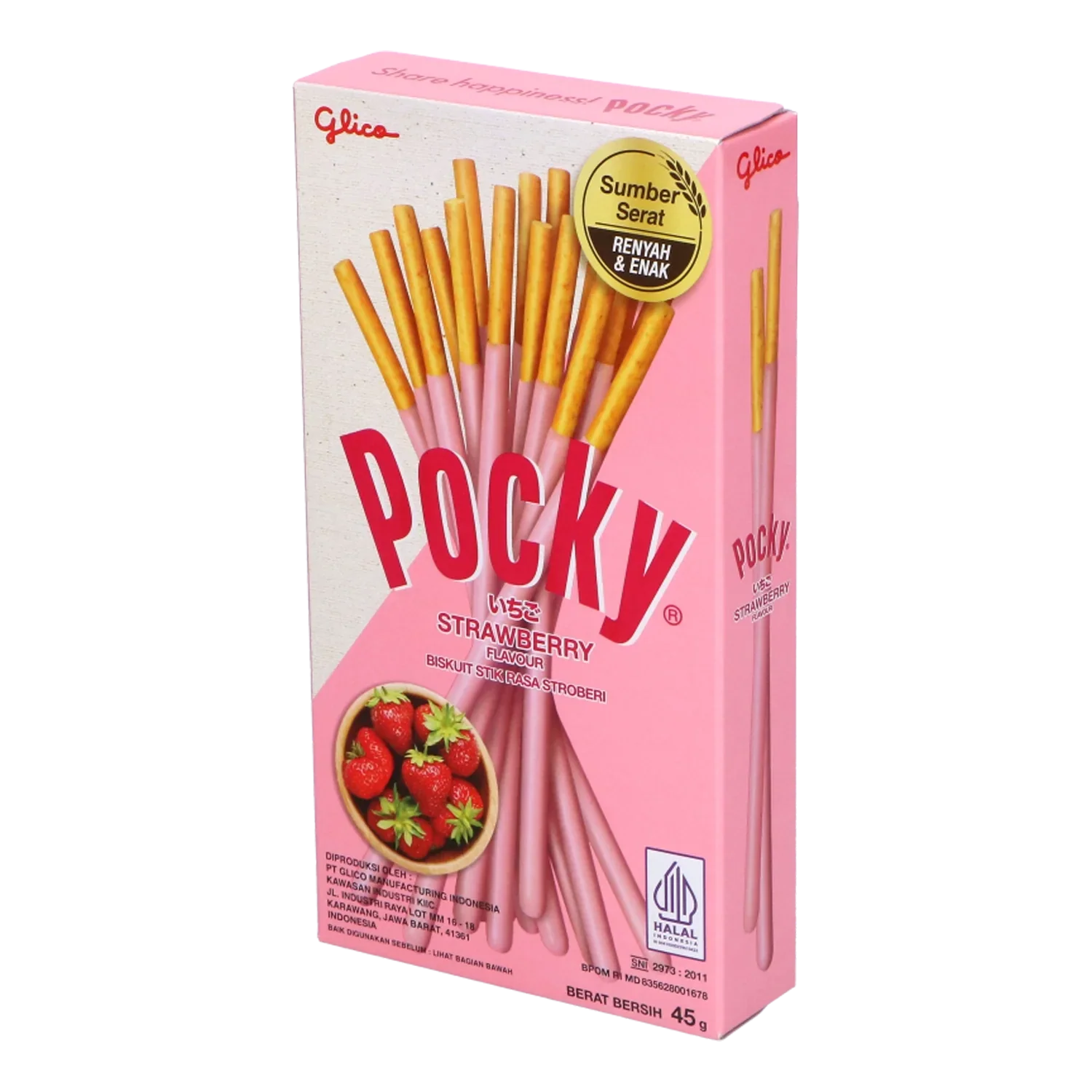 POCKY Biskuit Sticks Strawberry 45G