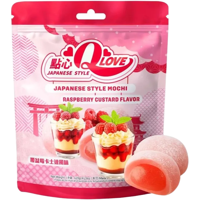 QLove Mochi Raspberry Custard Standing P. 120G