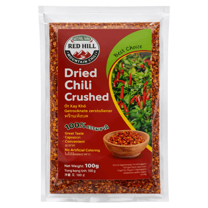 RED HILL Dried Chili Crushed 100g