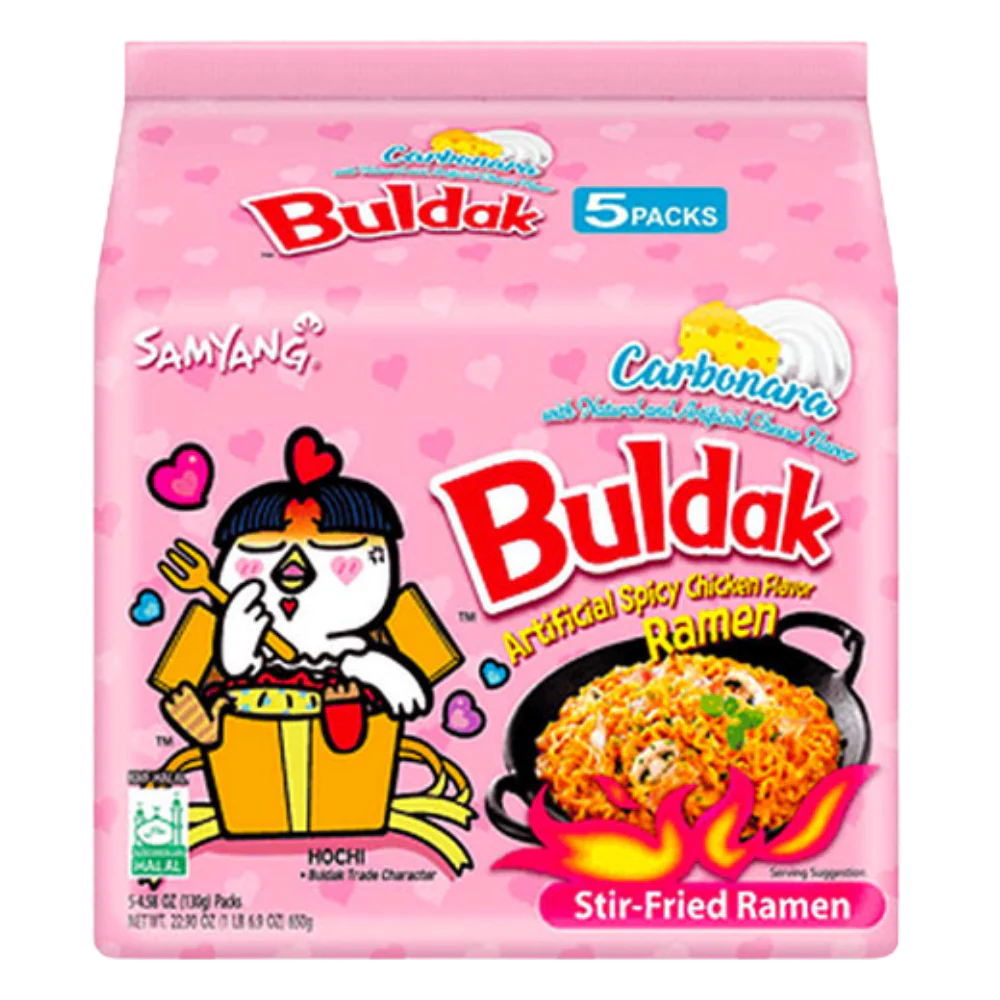 SAMYANG Buldak Carbonara Hot Chicken Ramen 5x130G