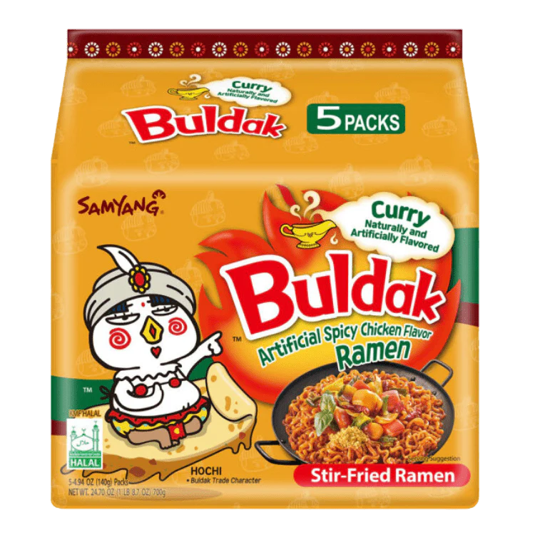 SAMYANG Buldak Curry Hot Chicken Ramen 5x140G