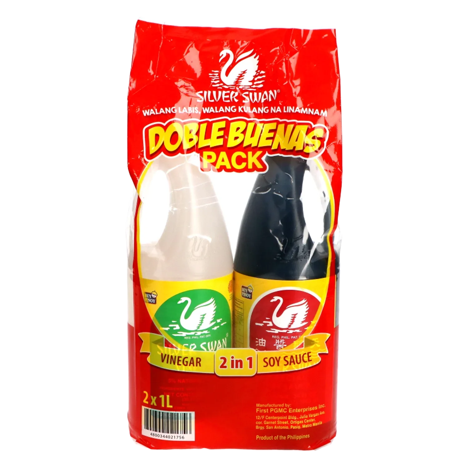 SILVER SWAN Value Pack Soysauce+Vinegar 2x1l