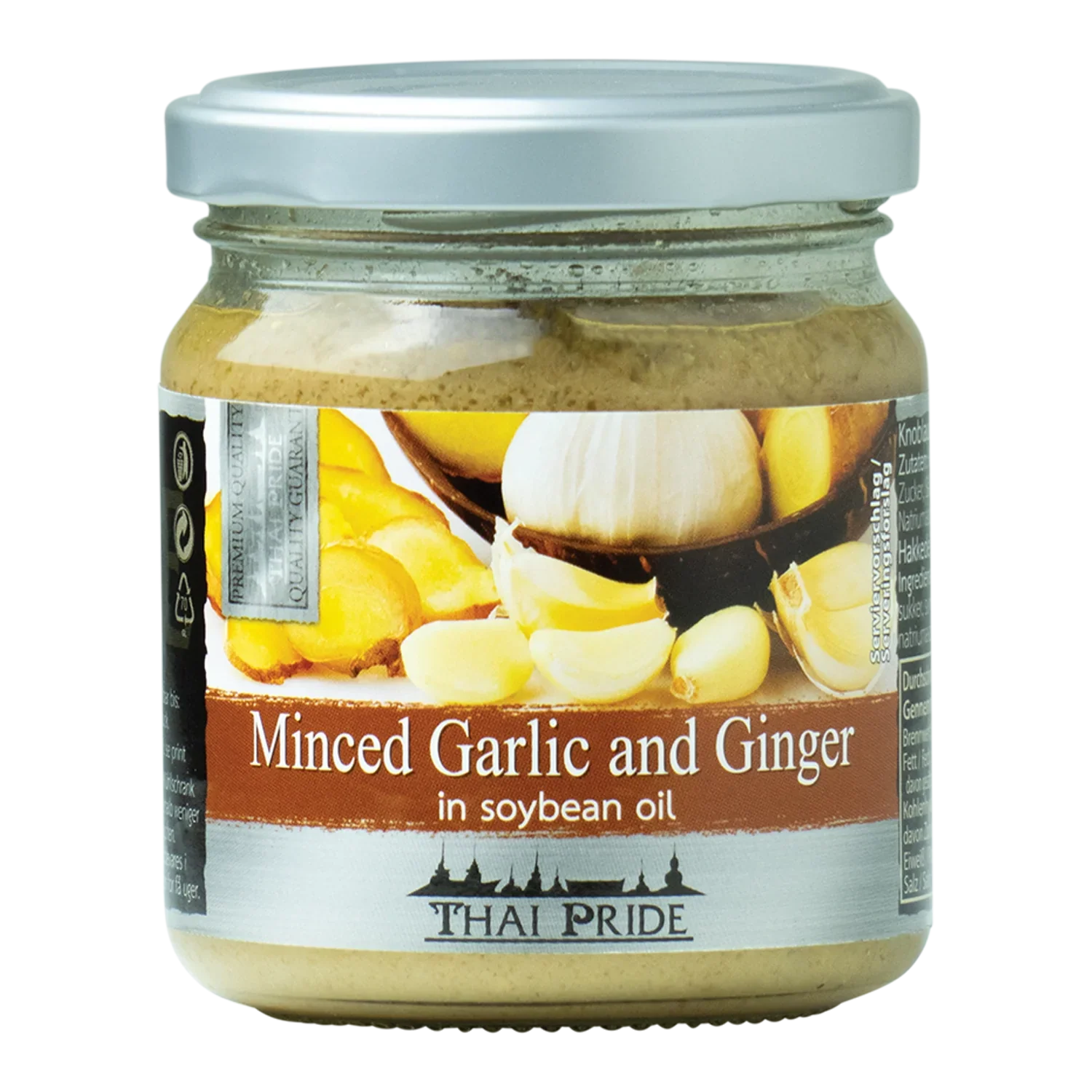 THAI PRIDE Ingwer & Knoblauch gehackt 175G