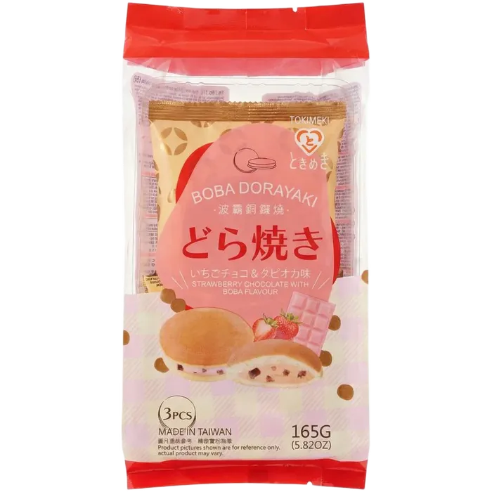 TOKIMEKI Dorayaki Boba Strawberry 165G