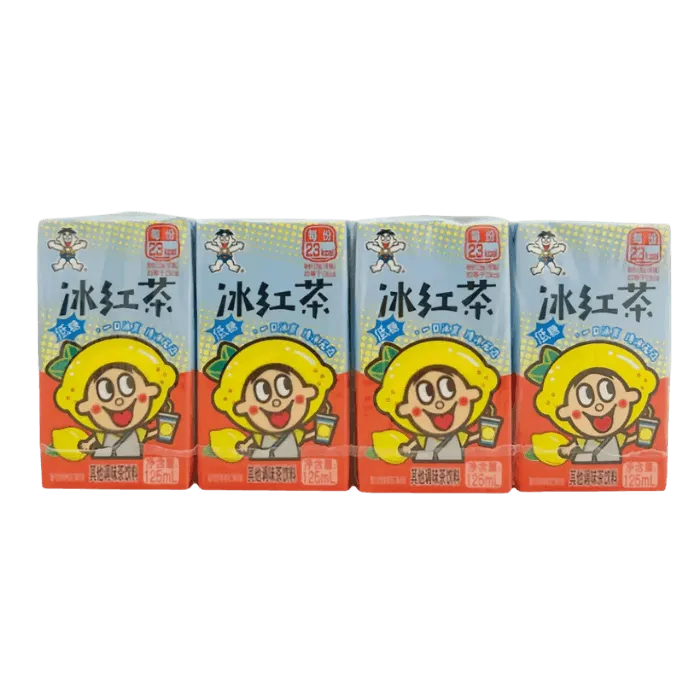 WANT WANT Eistee gesüßt Schwarztee 4x125ml